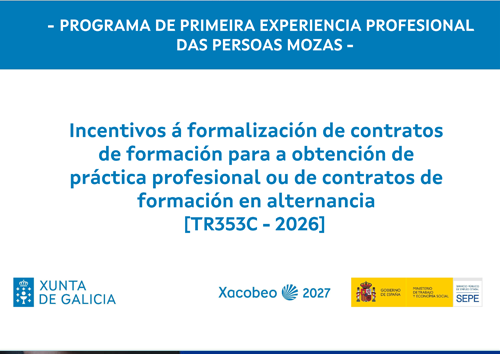 Programa de primeira experiencia das persoas mozas